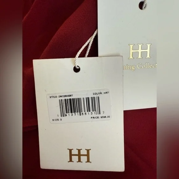 Haute Hippie Silk Chiffon Bibi Ruffled Slip Dress – Heart Red – Size 2 – NWT - Picture 7 of 9